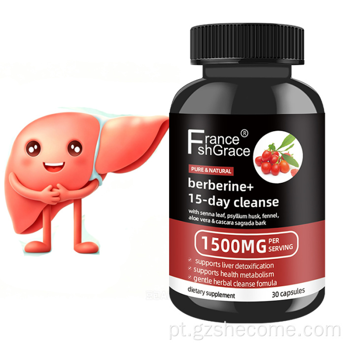 Shecome Berberine Complex Cápsulas Suporte Metabólico do Fígado